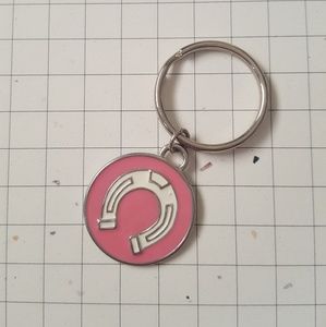Horseshoe Keychain NWOT pink